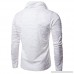 MISYAA White Shirts for Men Turtleneck Irregular Hem Shirt Breathable Undershirt Long Sleeve Sweatshirt Gifts Mens Tops White B07NCRDLWS